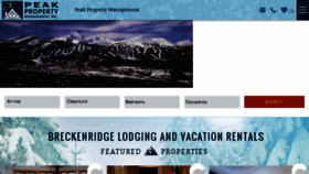 What Peakproperty.com website looked like in 2016 (7 years ago)