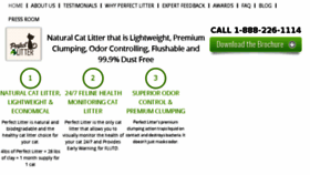 What Perfectlitter.com website looked like in 2016 (7 years ago)