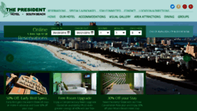 What Presidenthotelmiami.com website looked like in 2016 (7 years ago)