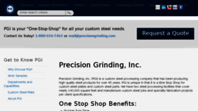 What Precisiongrinding.com website looked like in 2016 (7 years ago)