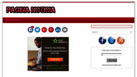What Paginanoticia.com website looked like in 2016 (7 years ago)