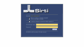 What Portale.sirti.net website looked like in 2016 (7 years ago)