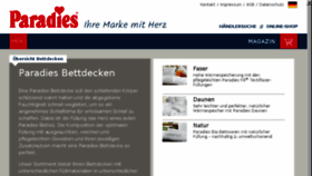 What Paradiesbetten.de website looked like in 2016 (7 years ago)