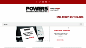 What Powersbusinessmachines.com website looked like in 2016 (7 years ago)