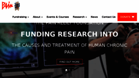 What Painrelieffoundation.org.uk website looked like in 2016 (7 years ago)
