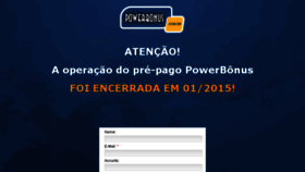 What Powerbonus.com.br website looked like in 2016 (7 years ago)