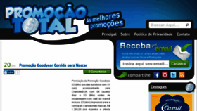 What Promocaototal.com.br website looked like in 2016 (7 years ago)