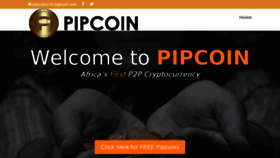 What Pipcoin.com website looked like in 2016 (7 years ago)