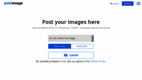 What Postimg.cc website looked like in 2016 (8 years ago)