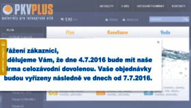 What Pkvplus.cz website looked like in 2016 (7 years ago)