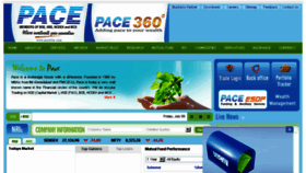 What Pacefin.com website looked like in 2016 (7 years ago)