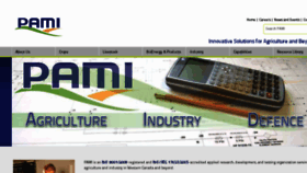 What Pami.ca website looked like in 2016 (7 years ago)