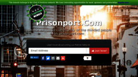 What Prisonport.com website looked like in 2016 (7 years ago)
