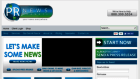 What Prnewschannel.com website looked like in 2016 (7 years ago)