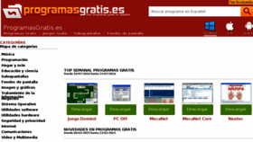 What Programasgratis.es website looked like in 2016 (7 years ago)