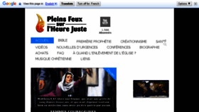 What Pleinsfeux.org website looked like in 2016 (7 years ago)