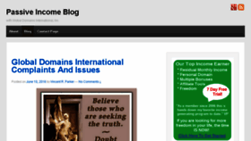 What Passiveincome.ws website looked like in 2016 (9 years ago)