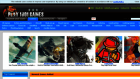 What Play1001games.com website looked like in 2016 (7 years ago)