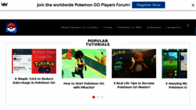What Pokemongochamp.com website looked like in 2016 (7 years ago)