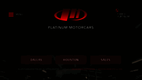 What Platinummotorcars.com website looked like in 2016 (7 years ago)