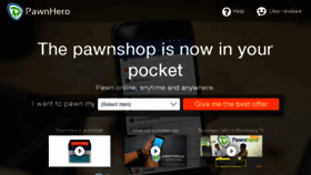 What Pawnhero.ph website looked like in 2016 (7 years ago)