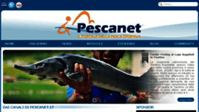 What Pescanet.it website looked like in 2016 (7 years ago)