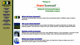What Powerscorecard.org website looked like in 2016 (7 years ago)