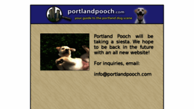 What Portlandpooch.com website looked like in 2016 (7 years ago)