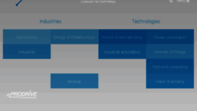 What Prodrive-technologies.com website looked like in 2016 (7 years ago)