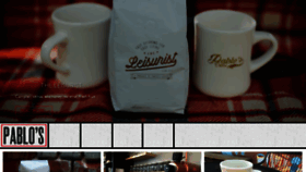 What Pabloscoffee.com website looked like in 2016 (7 years ago)