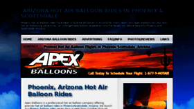What Phoenixballoonrides.com website looked like in 2016 (7 years ago)