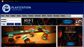 What Playstationtrophies.org website looked like in 2016 (7 years ago)