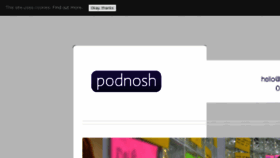 What Podnosh.com website looked like in 2016 (7 years ago)
