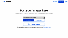 What Postimg.cc website looked like in 2016 (8 years ago)