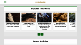 What Pertanian.net website looked like in 2016 (7 years ago)