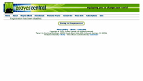 What Prayercentral.org website looked like in 2016 (7 years ago)