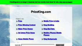 What Prizeking.com website looked like in 2016 (7 years ago)
