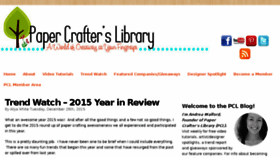 What Papercrafterslibrary.com website looked like in 2016 (7 years ago)