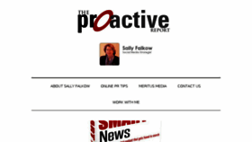 What Proactivereport.com website looked like in 2016 (7 years ago)