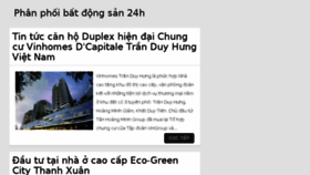 What Phanphoibatdongsan24h.xyz website looked like in 2016 (7 years ago)