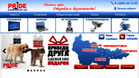 What Pride-net.ru website looked like in 2016 (7 years ago)