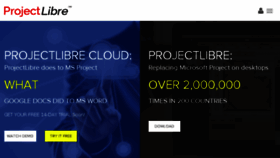 What Projectlibre.org website looked like in 2016 (7 years ago)