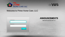 What Primehomecare.devero.com website looked like in 2016 (7 years ago)