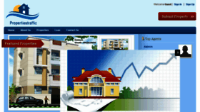 What Propertiestraffic.com website looked like in 2016 (7 years ago)