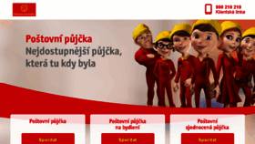 What Postovnisporitelna.cz website looked like in 2016 (7 years ago)