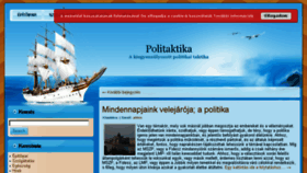 What Politaktika.hu website looked like in 2016 (7 years ago)