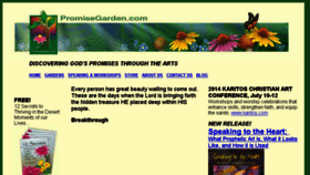 What Promisegarden.com website looked like in 2016 (7 years ago)