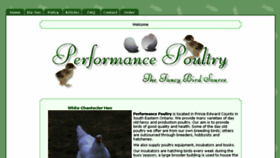 What Performancepoultry.com website looked like in 2016 (7 years ago)
