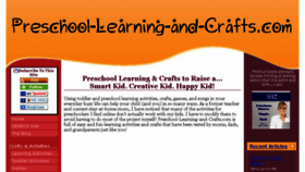 What Preschool-learning-and-crafts.com website looked like in 2016 (7 years ago)