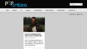 What Pop-critica.com website looked like in 2016 (8 years ago)
